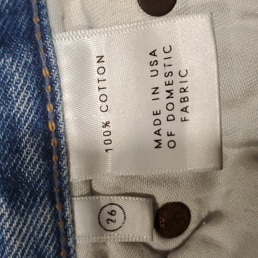 Grlfrnd helena light wash crop jeans  women size 26 - Picture 11 of 15
